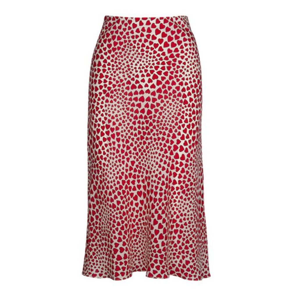 Realisation Par Silk Heart Midi Skirt